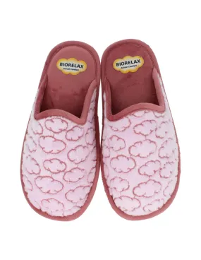 BioRelax - Zapatillas de Casa Mujer Nubes Rosa
