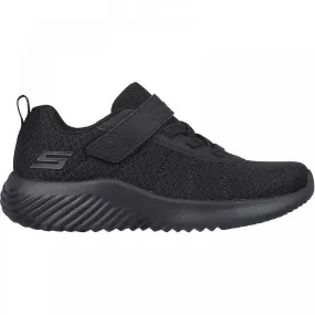 Niños Skechers Bounder Baronik | Negro | Entrenadores de escuelas infantiles