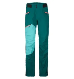 Pantalones Hardshell para mujer Ortovox Pantalones Westalpen 3l (Pacific Green)