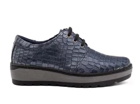 ZAPATO DE CORDONES MUJER NOTTON 1851 AZUL